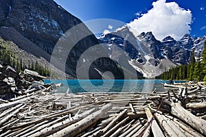 Moraine lake scenic