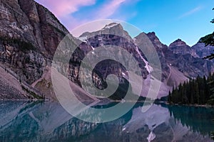 Moraine Lake after Sunset