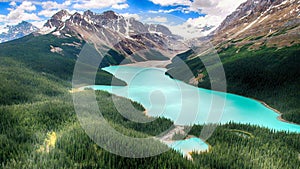 Moraine Lake, Valley of the Ten Peaks, Alberta, Canada, Banff National Park, Beautiful Landscape