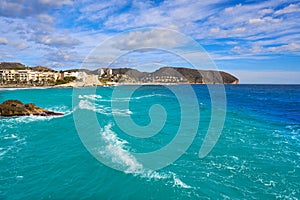 Moraira beach castle and village in Alicante