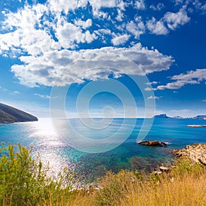 Moraira playa el Portet beach in Alicante