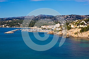 Moraira Teulada marina port in Alicante