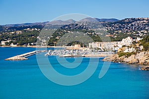 Moraira Teulada marina port in Alicante