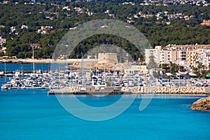 Moraira Teulada marina port in Alicante