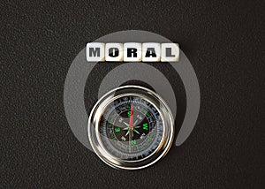 Moral with compass