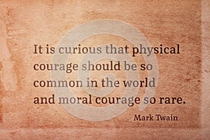 Moral courage Twain