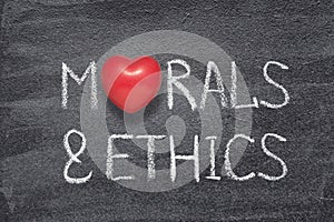 Morals and ethics heart