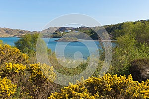 Morar coast Scotland UK beautiful coastal Scottish tourist destination located south of Mallaig