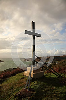 Morar cross on the hill photo