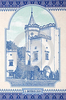 Moravany manor on the river Vah from money