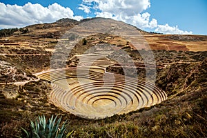 Moray Inca Ruins, circular terraces Peru