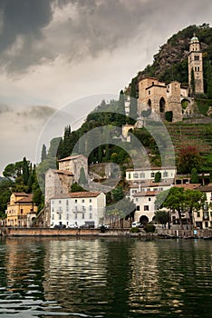 Morcote, Tessin, Switzerland. Lake Lugano, Switzerland