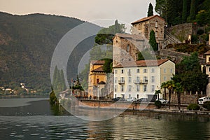 Morcote, Tessin, Switzerland. Lake Lugano, Switzerland