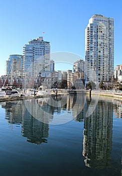 Mordern city view in Vancouver
