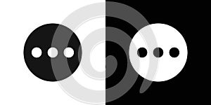 more button icon Flat vector set outline