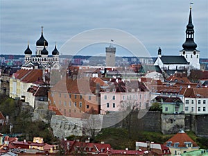 More details of the upper town Toompea in Tallinn