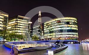 More London Riverside and the Shard at night