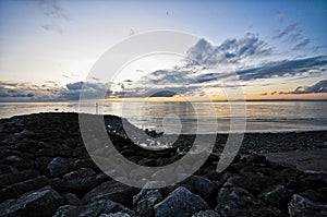 Morecambe bay beach sea ocean