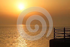 Morecambe Bay sunset from Stone Jetty