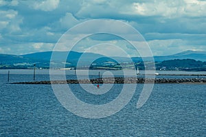 morecambe seafront on lancashire coast