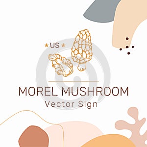 Morel Mushroom Emblem