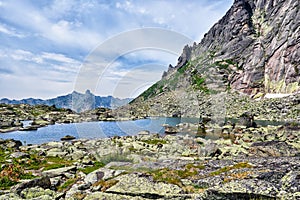 Morena lake in Siberian highlands