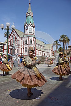 Morenada dance group at the Oruro Carnival in Bolivia