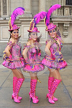 Morenada dancers in Peru
