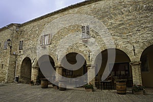 Moresco, medieval village in Fermo province, Marche, Italy