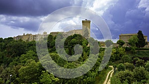 Moresco, medieval village in Fermo province, Marche, Italy