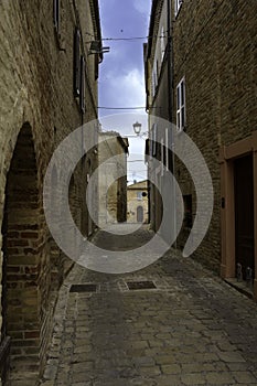 Moresco, medieval village in Fermo province, Marche, Italy