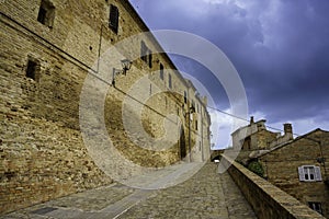 Moresco, medieval village in Fermo province, Marche, Italy