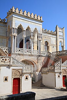 Moresque Palazzo Sticchi in Santa Cesarea Terme, Italy