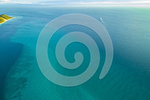 Moreton Island, Queensland, Australia from above