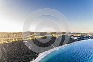 Moreton Island, Queensland, Australia from above