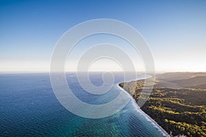 Moreton Island, Queensland, Australia from above