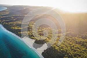 Moreton Island, Queensland, Australia from above