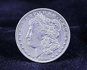 Morgan Silver Dollar 1890 photo