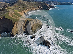 Mori Point Cliffs in Pacifica, California