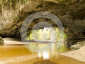 Moria Gate Arch in Opara Basin, South Island, NZ