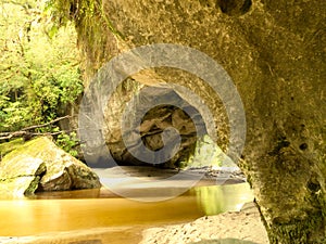 Moria Gate Arch in Opara Basin, South Island, NZ