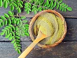 Moringa leaf powder photo