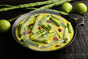 Moringa ,mango curry,Kerala cuisine.