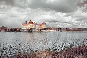 Moritzburg Castle in autumn