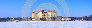 Moritzburg Castle in winter