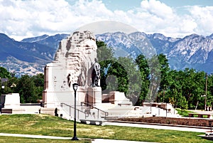 Mormon Battalion Monument in Salt Lake City, Utah