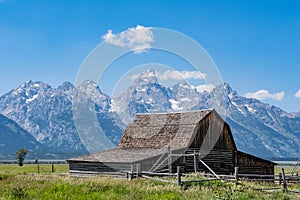 Mormon settlement in the Grand Tetons, Wyoming, USA