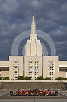 Mormon Temple in Idaho Falls, ID