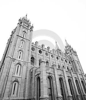 Mormon temple in Salt Lake City