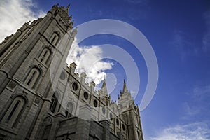 Mormon Temple During Spring